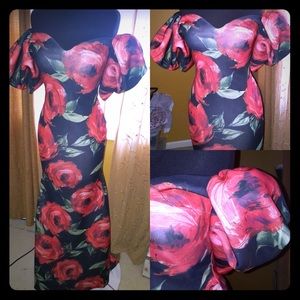 Couture Floral Mermaid Dress